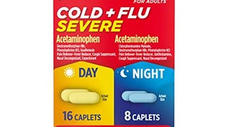 Tylenol Cold + Flu Severe Day & Night Caplets for Fever,...