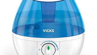 Vicks Mini Filter-Free Cool Mist Humidifier, Small Room,...