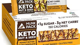 Munk Pack Nut & Seed Bar, Peanut Butter Dark Chocolate...