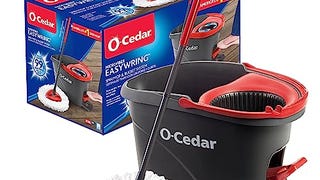 O-Cedar EasyWring Microfiber Spin Mop, Bucket Floor Cleaning...