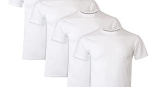 Hanes Ultimate Men's 4-Pack FreshIQ Slim Fit Crew T-Shirt,...