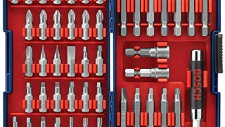 BOSCH T4047 47-Piece High-Carbon Steel Hex Shank Screwdriver...