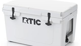 RTIC Hard Cooler, 45 qt, White, Ice Chest with Heavy Duty...