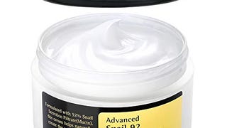 COSRX Snail Mucin 92% Moisturizer 3.52oz/ 100g, Daily Repair...