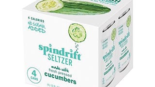 Spindrift Sparkling Water, Cucumber Flavored, Made with...
