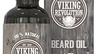 Viking Revolution Beard Oil Conditioner - All Natural Unscented...