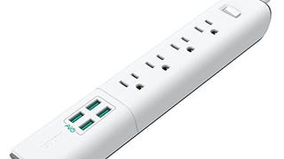 AUKEY Power Strip with 4 AC Outlets and 4 USB Charging...