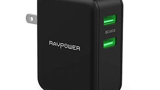USB Quick Charger RAVPower 36W Quick Charge 3.0 Wall Charger...