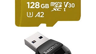 SanDisk Extreme 128GB microSD UHS-I Card with Adapter - Up...