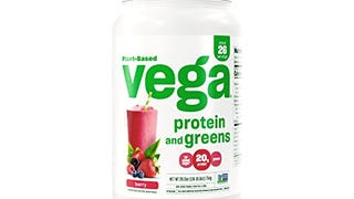 Vega Protein and Greens Protein Powder, Berry - 20g Plant...