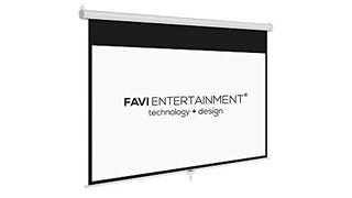 FAVI 120 inch 16:9 Manual Pull Down Projector Screen (105"...