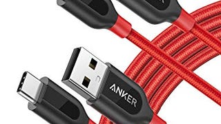Anker [2-Pack, 6ft] PowerLine+ USB-C to USB-A, Double-Braided...