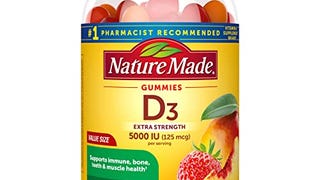 Nature Made Extra Strength Vitamin D3 5000 IU (125 mcg)...