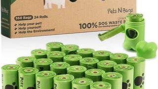 Pets N Bags Dog Poop Bags, Dog Waste Bags, Biodegradable...
