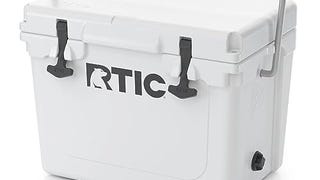 RTIC Hard Cooler 20 qt, White, Ice Chest with Heavy Duty...