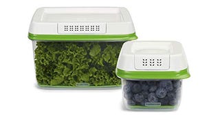 Rubbermaid FreshWorks Produce Saver Food Storage Containers,...