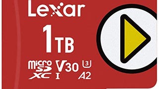 Lexar PLAY 1TB microSDXC UHS-I Micro SD Memory Card, C10,...