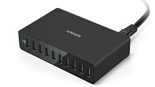 Anker 60W 10-Port USB Wall Charger, PowerPort 10 for iPhone...