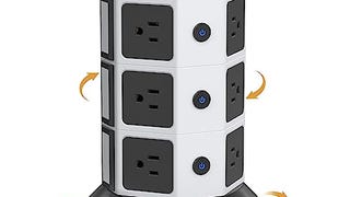 Power Strip Tower Surge Protector, JACKYLED 1625W 13A Outlet...