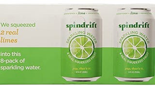 Spindrift Sparkling Water, Lime Flavored, Made with Real...