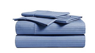 Chateau Home Collection 100% Combed Cotton 4 Piece Sheet...