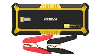 GOOLOO 4000A Peak SuperSafe Car Jump Starter (All Gas, up...