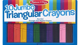 Melissa & Doug Jumbo Triangular Crayons - 10-Pack, Non-...