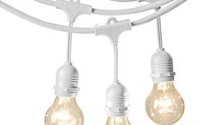 Amazon Basics Outdoor Patio String Lights, G60 Bulb, 48...