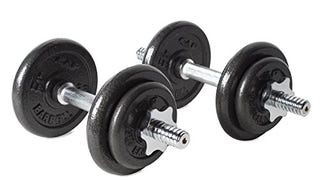 CAP Barbell 40-Pound Adjustable Dumbbell Set with