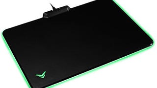 Amazon Basics Hard Gaming Mouse Pad with LED Lighting...