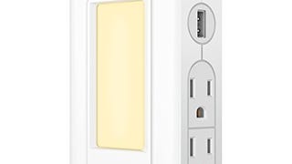 AUKEY USB Outlet with Night Light Plug in, 300 Joules Surge...