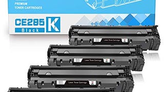 Palmtree 4 Pack Replacement CE285A 85A Black Toner Cartridge...