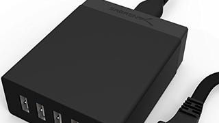 XINKSD 50 Watt (10 Amp) 5-Port Family-Sized Desktop USB...