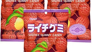 Kasugai Litchi (Lychee) Gummy Candies (Pack of 3) by...
