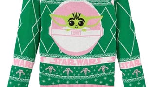 Girls’ Baby Yoda Fair Isle Pullover Sweater