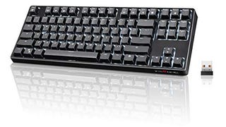 VELOCIFIRE Wireless Mechanical Keyboard, TKL02WS 87 Key...