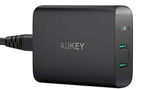 USB C Charger AUKEY iPhone Fast Charger 72W 3-Port with...