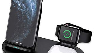 AUKEY 3 in 1 Wireless Charging Station, Charging Stand...