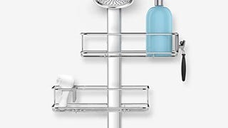 simplehuman Adjustable Shower Caddy, Stainless Steel and...