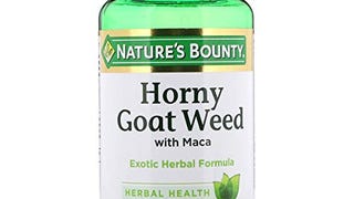 Nature's Bounty Horny Goat Weed with Maca, 60 Capsules...