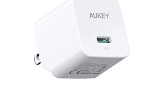 PD Charger, AUKEY USB C Charger with 18W PD & Foldable...