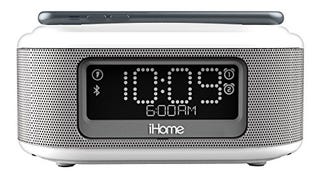 iHome iBTW23 Wireless Charging Bluetooth Alarm Clock with...