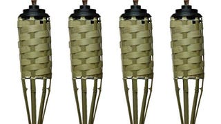 TIKI Brand 57-Inch Luau Bamboo Torches - 4 pack