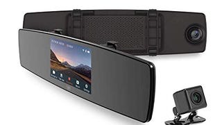 YI Mirror Dash Cam, Dual Dashboard Camera Recorder with...