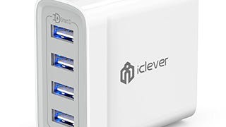 iClever USB Wall Charger, 40W 4-Port Charging Station, Multi-...