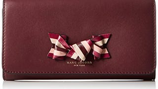 Marc Jacobs Bow Flap Continental Wallet, Rubino, One...