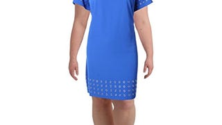 Calvin Klein Women's Size T-Shirt Dress W/Grommets, Celestial,...