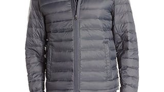 Dockers Men's Packable Pillow Down Jacket, Charcoal, X-...
