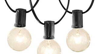 Amazon Basics Patio String Light, 25 Feet, Black