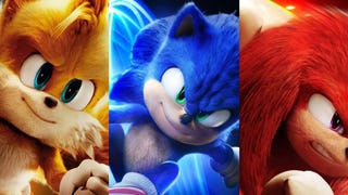 All the sonic the hedgehog characters: sonic, egg man, amy, shadow